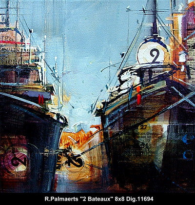 11694 - Roland Palmaerts - Deux Bateaux (CG) - 8x8x2