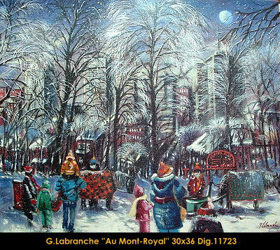 11723 - Gilles Labranche - Au Mont Royal - 30x36