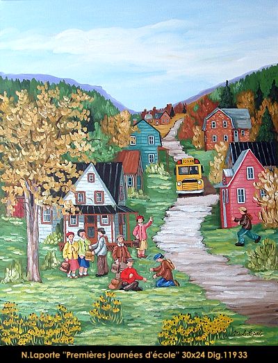 11933 - Premiers journées d'école - 30x24