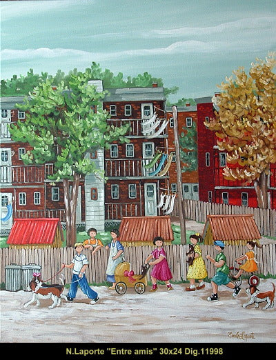 11998 - Nicole Laporte - Entre amis - 30x24