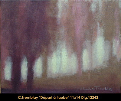 12242 - Claude Tremblay - Départ à l'autre - 11x14
