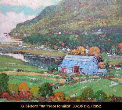 12852 - Gilles Bedard - Un trésor familial - 30x36