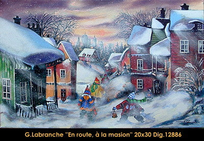 12886 - Gilles Labranche - En route, à la maison - 20x30