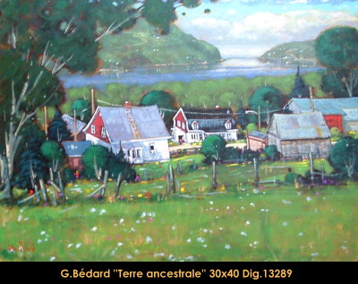13289 - Gilles Bedard - Terre ancestrale - 30x40
