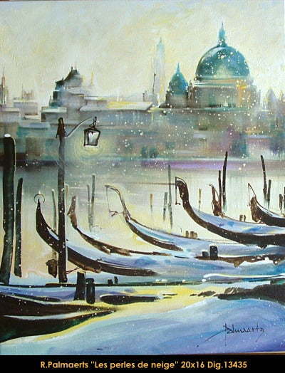 13435 - Roland Palmaerts - Les perles de neige - 20x16