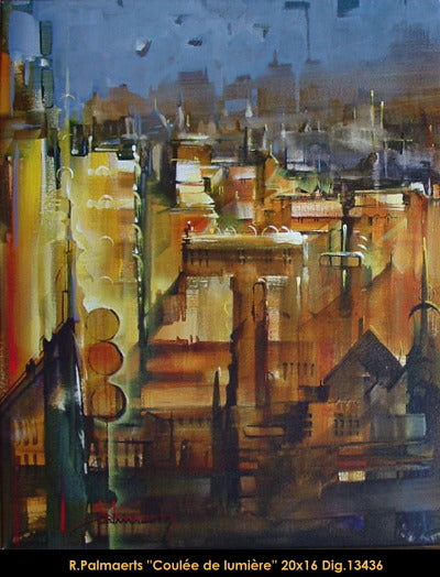 13436 - Roland Palmaerts - Coulée de lumière - 20x16