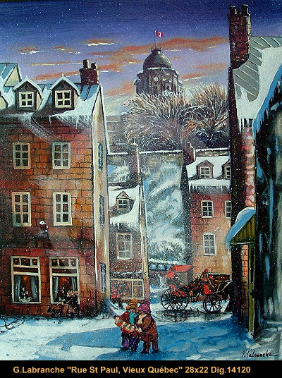 14120 - Gilles Labranche - Rue St-Paul, Vieux Québec - 28x22