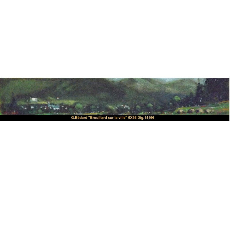 14166 - Gilles Bedard - Brouillard sur la ville - 6x36