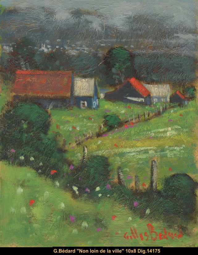 14175 - Gilles Bedard - Non loin de la ville - 10x8