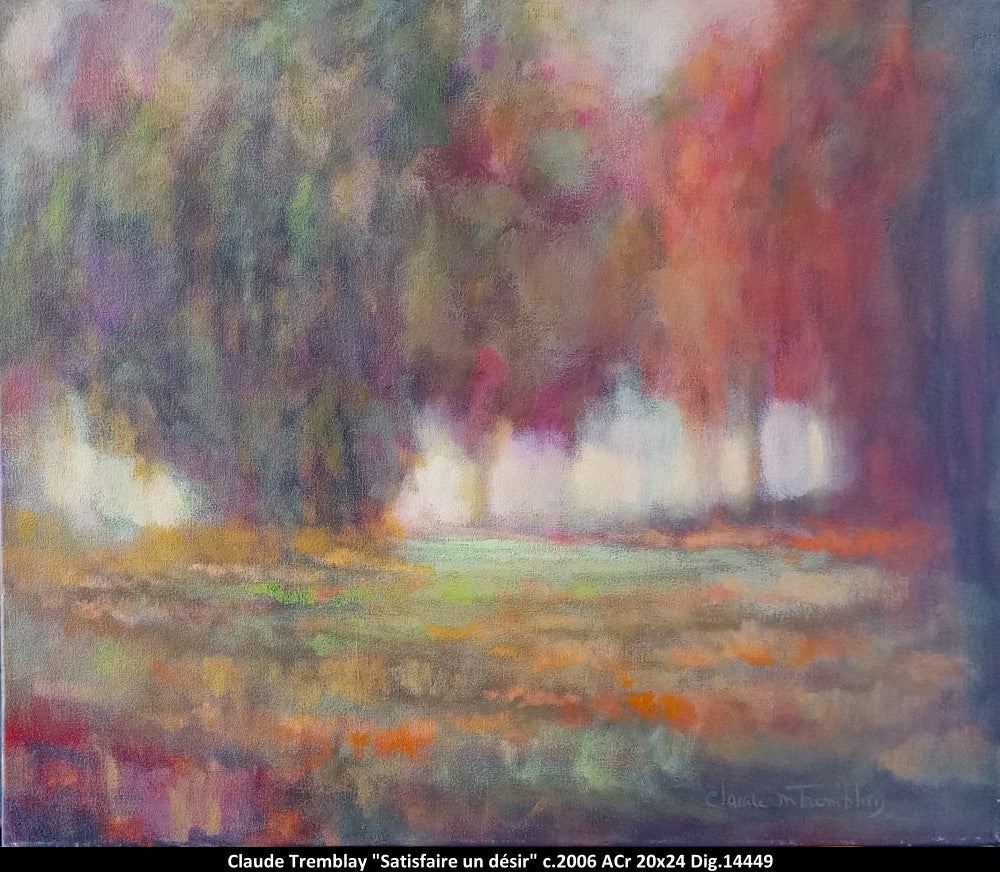 14449 - Claude Tremblay - Satisfaire un désir - 20x24