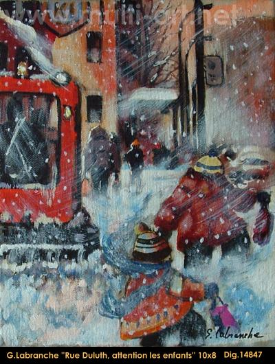 14847 - Gilles Labranche - Rue Duluth, attention les enfants - 10x8