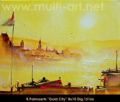 15166 - Roland Palmaerts - Gold City - 8x10