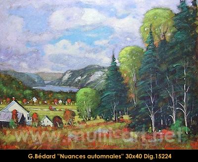 15224 - Gilles Bedard - Nuances automnales - 30x40