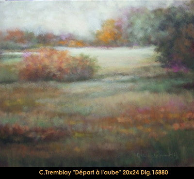 15880 - Claude Tremblay - Départ à l'aube - 20x24