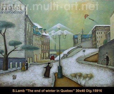 15916 - Steven Lamb - The End of Winter in Quebec - 30x40