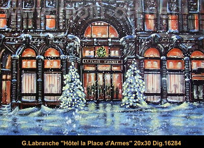 16284 - Gilles Labranche - L'hotel Place d'Armes - 20x30