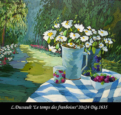 1635 - Le temps des framboises - 20x24