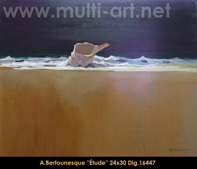 16447 - Étude - ANDRÉ BERTOUNESQUE - 24x30