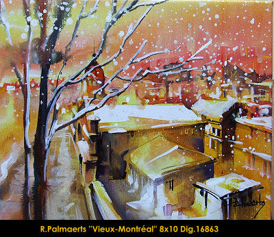 16863 - Roland Palmaerts - Vieux Montreal - 8x10