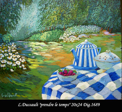 1689 - Prendre le temps - 20x24