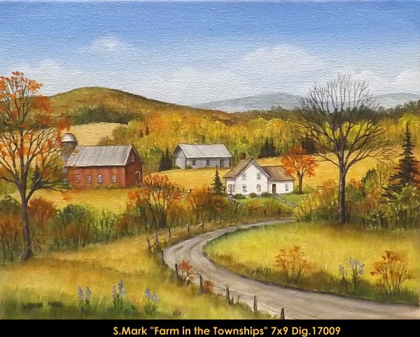 17009 - Sharon Mark - Farm in the Townships - 7x9