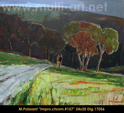 17056 - Marc Poissant - Improvisation chromatique #157 - 20x24