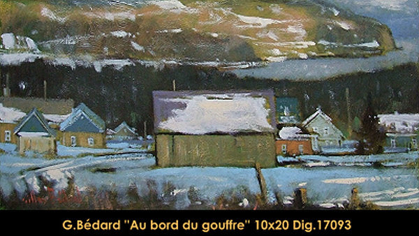 17093 - Gilles Bedard - Au bord du gouffre - 10x20