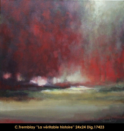17423 - Claude Tremblay - La véritable histoire - 24x24
