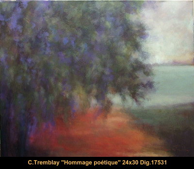17531 - Claude Tremblay - Hommage poétique - 24x30