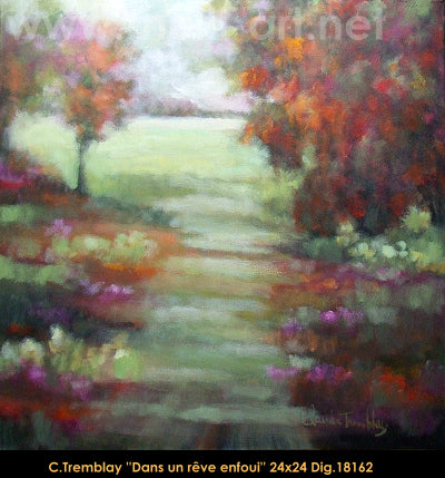 18162 - Claude Tremblay - Dans un rêve enfoui - 24x24