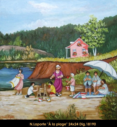 18190 - À la plage - 24x24