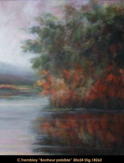 18262 - Claude Tremblay - Bonheur paisible - 30x24