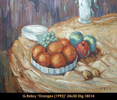 18514 - Oranges - GASTON REBRY  - 24x30