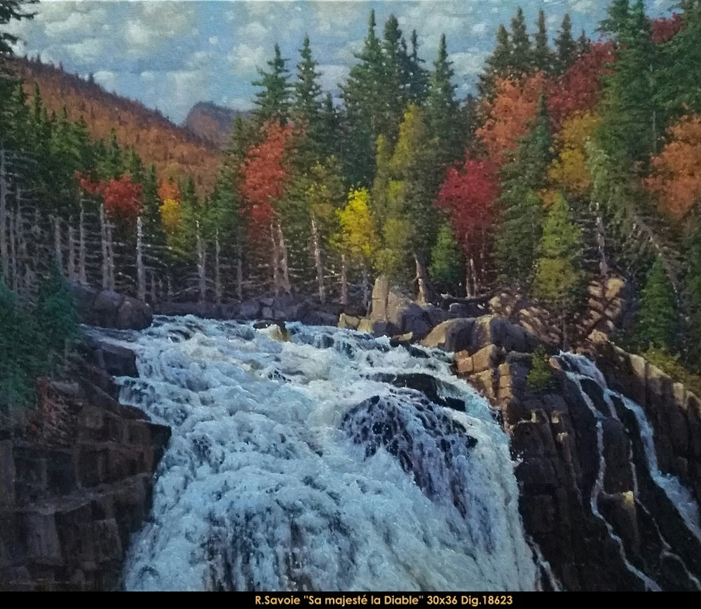 18623 - Richard Savoie - Sa majesté, le diable - 30x36 - huile/Oil