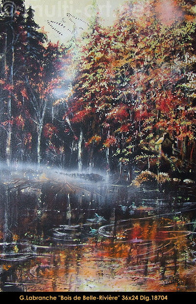 18704 - Gilles LABRANCHE - Bois de belle rivière - 36x24