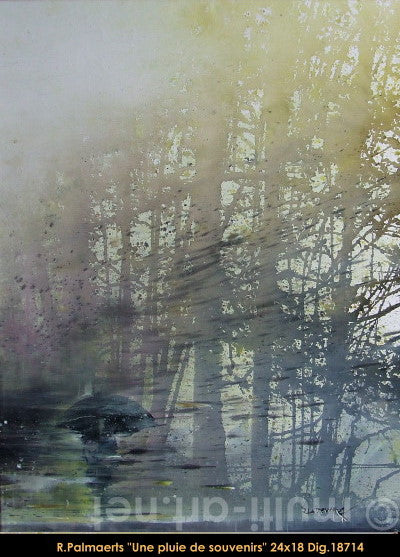 18714 - Roland Palmaerts - Une pluie de souvenirs - 24x18