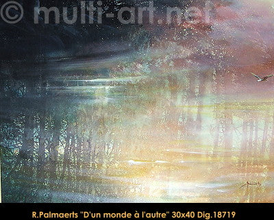 18719 - Roland Palmaerts - D'un monde à l'autre - 30x40