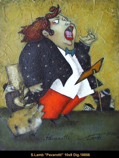 18856 - Steven Lamb - Pavarotti - 10x8