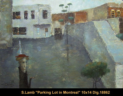 18862 - Steven Lamb - Parking lot in Montreal - 10x14