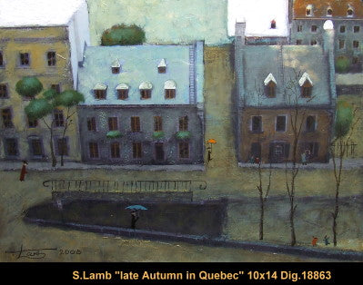 18863 - Steven Lamb - Late autumn in Quebec - 10x14