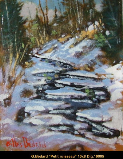 19005 - Gilles Bedard - Petit ruisseau, Charlevoix - 10x8