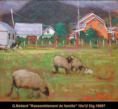 19007 - Gilles Bedard - Rassemblement de famille - 10x12