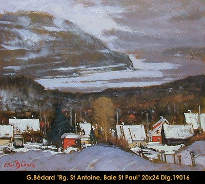 19016 - Gilles Bedard - Rang St-Antoine, Baie St-Paul - 20x24