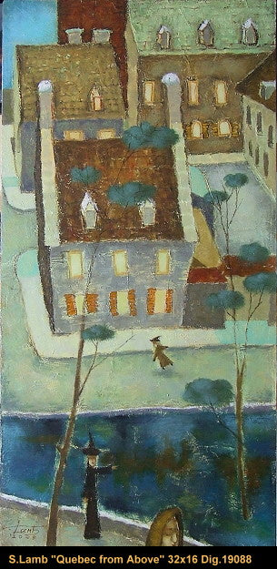 19088 - Steven Lamb - Quebec from above - 32x16