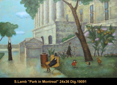 19091 - Steven Lamb - Park in Montreal - 24x36