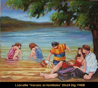 19408 - LACAILLE Lise - Vacances familiales - 20 x 24