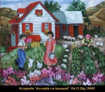 19459 - Nicole Laporte - Accepte ce bouquet - 10x12