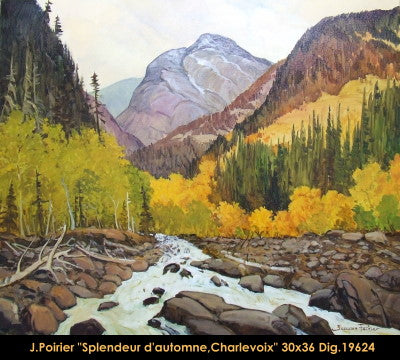19624 - Jacques Poirier - Splendeur d'automne dans Charlevoix - 30x36