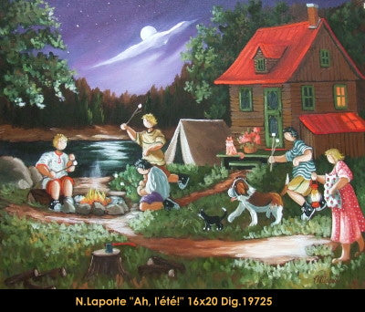 19725 - Nicole Laporte - Ah, l'été! - 16x20