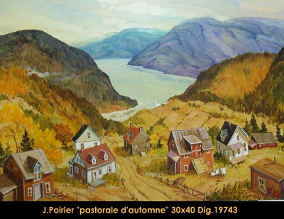 19743 - Jacques Poirier - Pastorale d'automne - 30x40